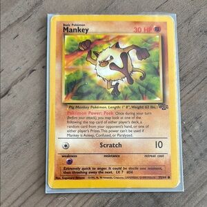 Mankey Pokémon Card